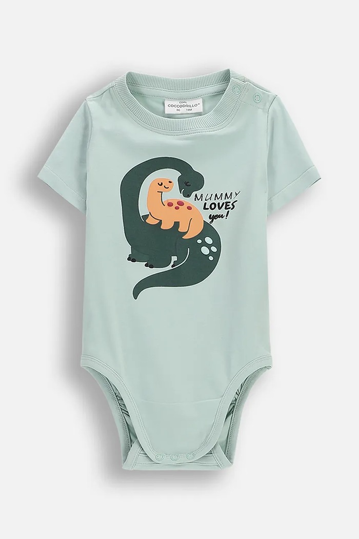 Body pre bábätká Coccodrillo tyrkysová WC6112201HBN
