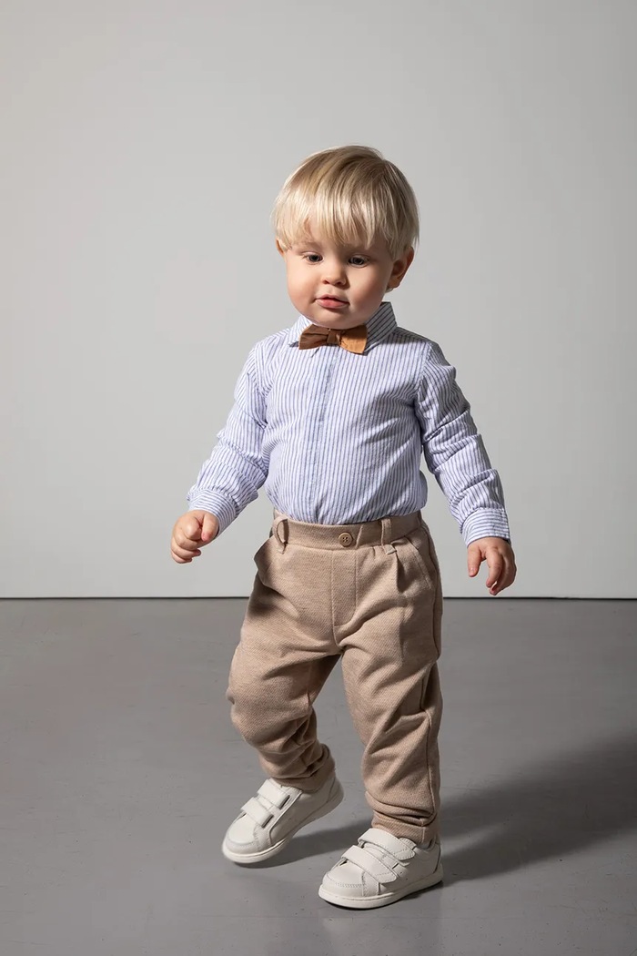 Coccodrillo body pentru bebeluși cu amestec de in WC6112901EBB
