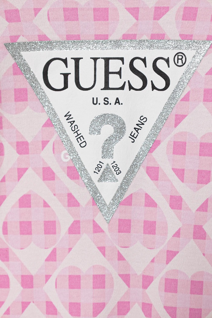 Κοριτσίστικα Βρεφική βαμβακερή ρόμπα Guess S6RG00.KA6W4.PPY2 ροζ