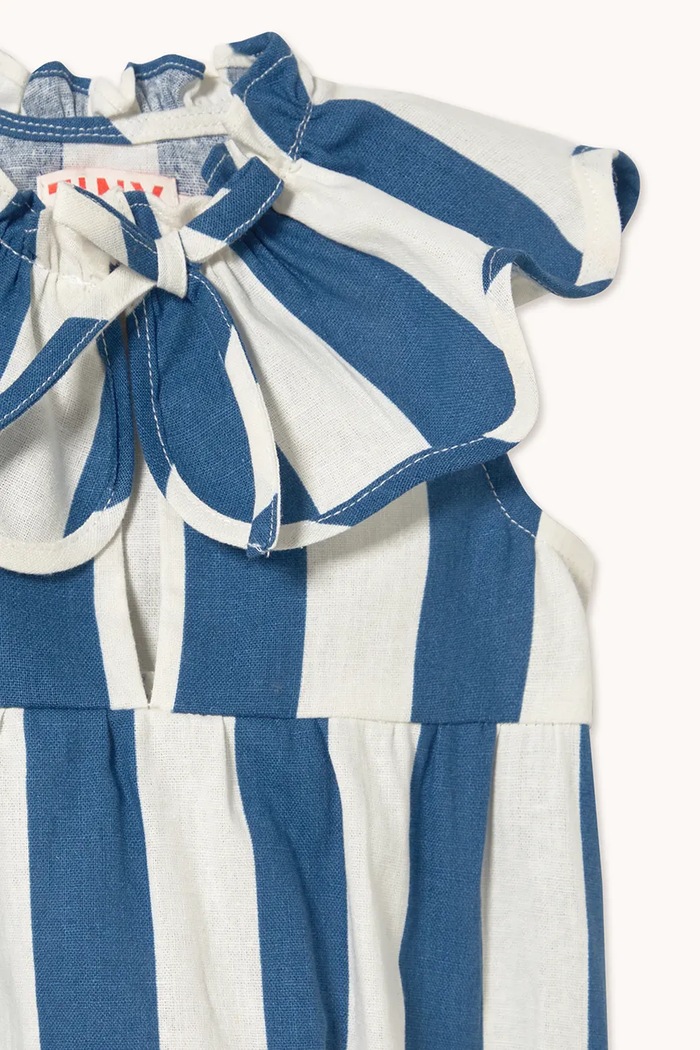 DÍVKA Kojenecké body Tinycottons LIGHT NAVY STRIPES BODY SS26.227 modrá