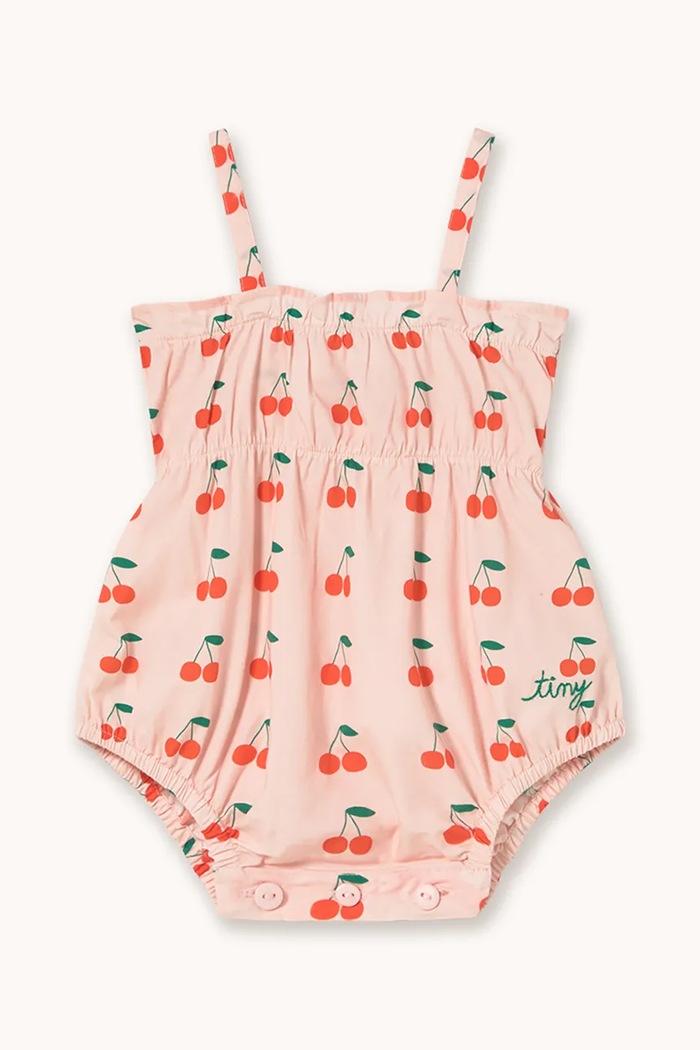 Bavlněné kojenecké body Tinycottons CHERRIES BODY růžová SS26.277