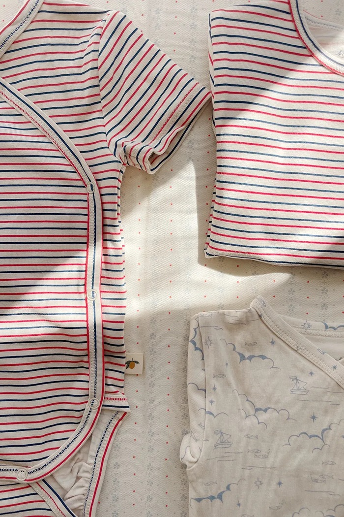 Konges Sløjd body niemowlęce BASIC SS BODY GOTS KS104679.PPY2 multicolor SS26