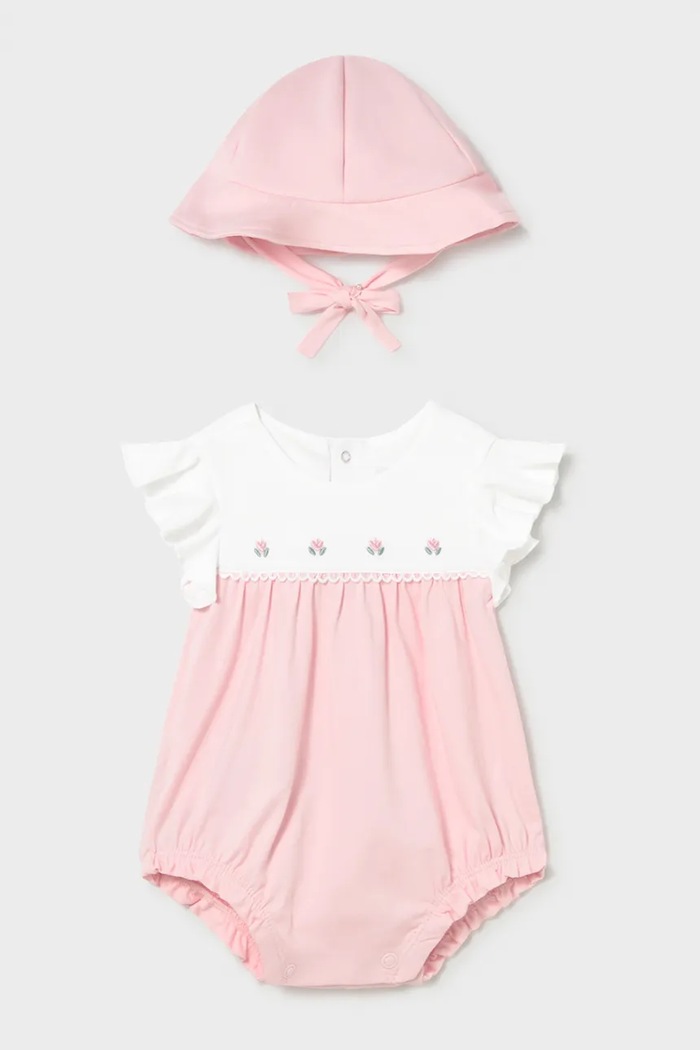 Kojenecké body Mayoral Newborn růžová 1602.2E.Newborn.PPY2