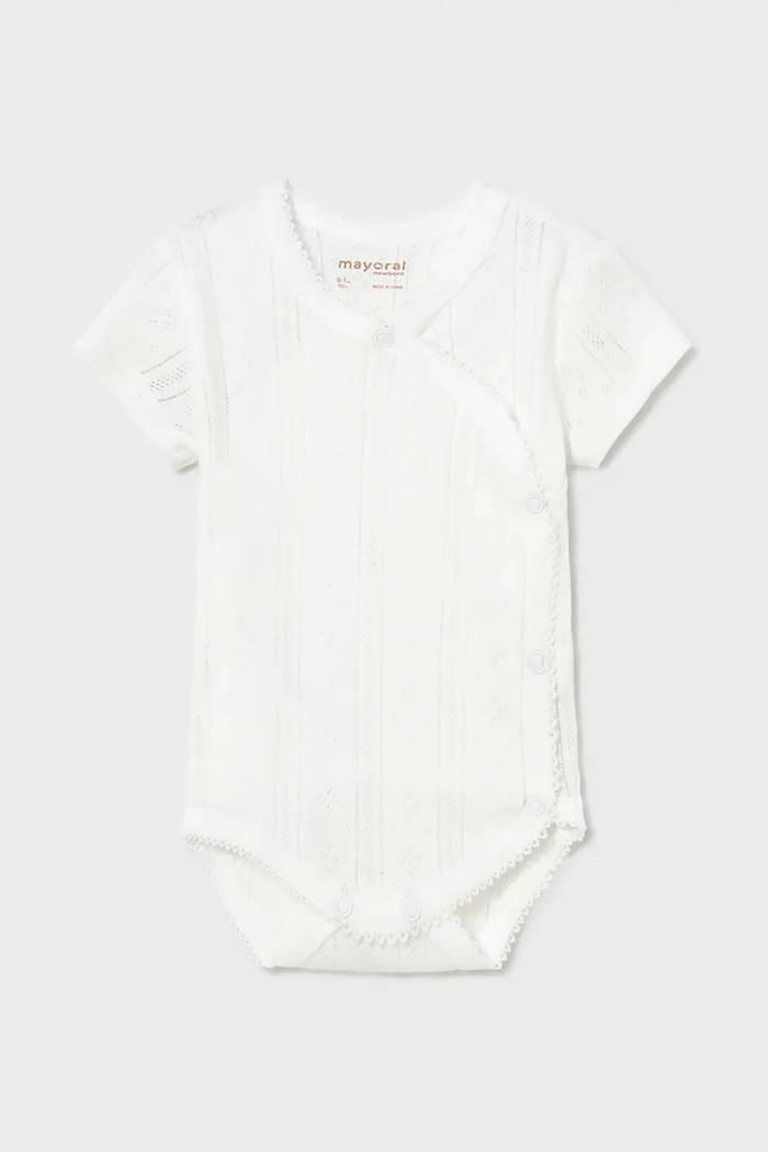 Mayoral Newborn pamut baba body bézs 1701.2D.Newborn.PPY2