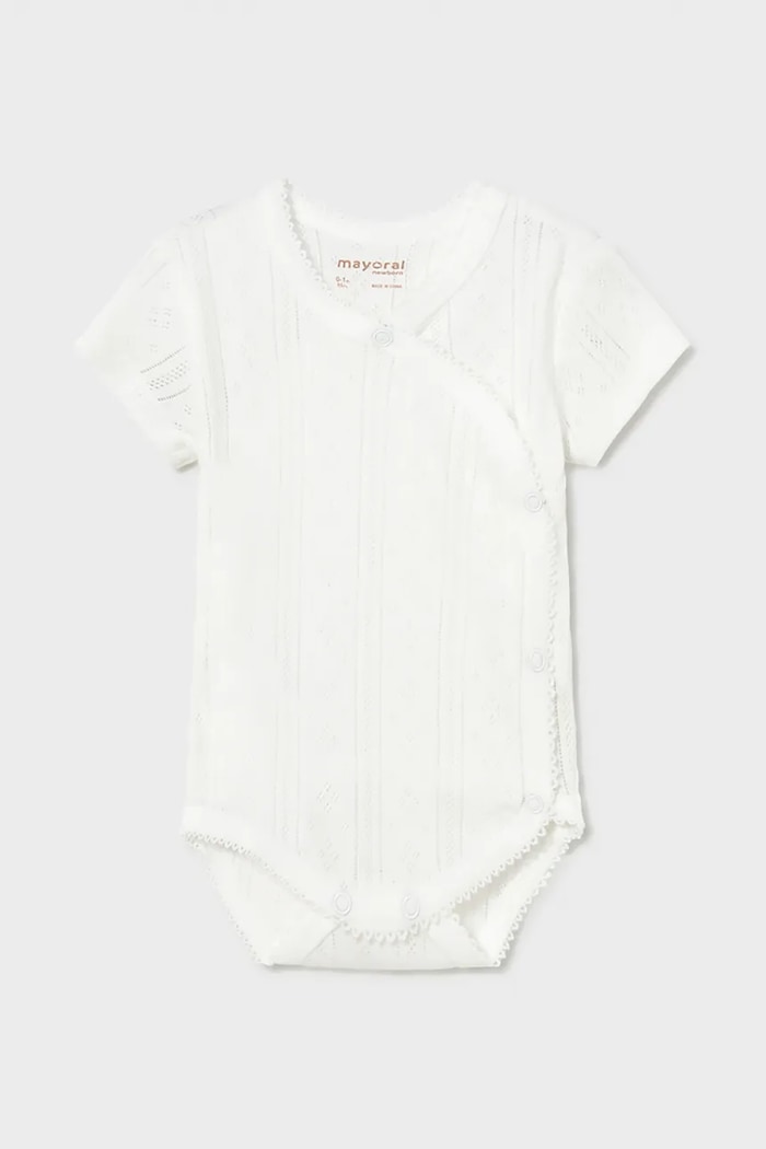 Mayoral Newborn pamut baba body bézs 1701.2D.Newborn.PPY2