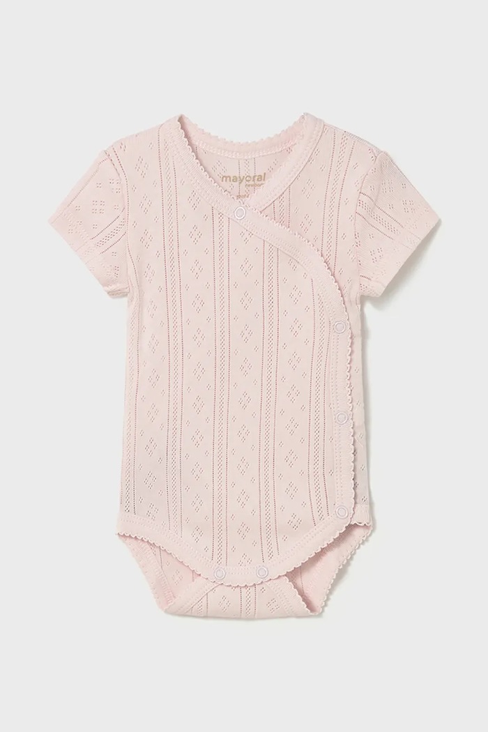 Mayoral Newborn body din bumbac pentru bebeluși roz 1701.2D.Newborn.PPY2