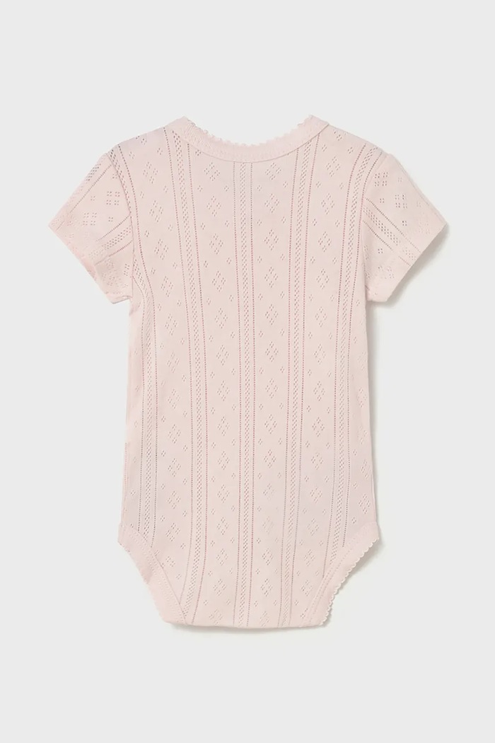 Mayoral Newborn body din bumbac pentru bebeluși 1701.2D.Newborn.PPY2 roz SS26