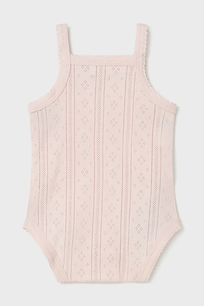 Bavlnené body pre bábätká Mayoral Newborn 1702.2D.Newborn.PPY2 ružová SS26