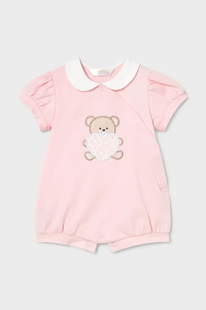Бебешки къс гащеризон Mayoral Newborn (2 броя) 1704.2B.Newborn.PPY2 розов SS26