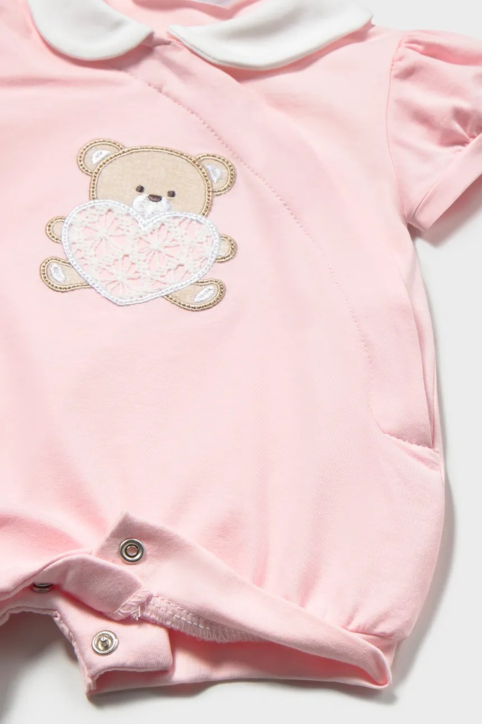 Бебешки къс гащеризон Mayoral Newborn (2 броя) розов 1704.2B.Newborn.PPY2