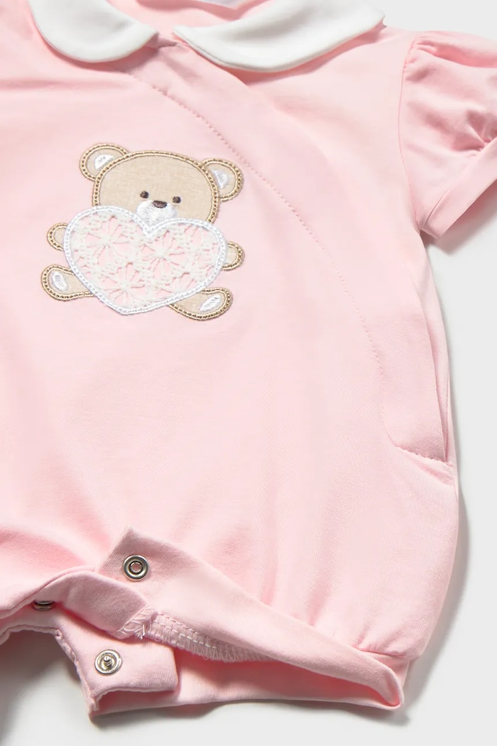Бебешки къс гащеризон Mayoral Newborn (2 броя) розов 1704.2B.Newborn.PPY2