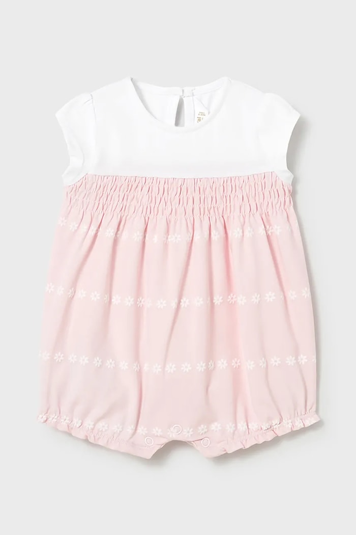 Бебешки къс гащеризон Mayoral Newborn (2 броя) 1705.2D.Newborn.PPY2 розов SS26