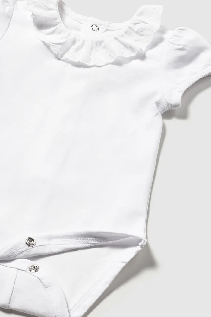 Fete Mayoral Newborn body bebe 1730.2F.Newborn.PPY2 alb