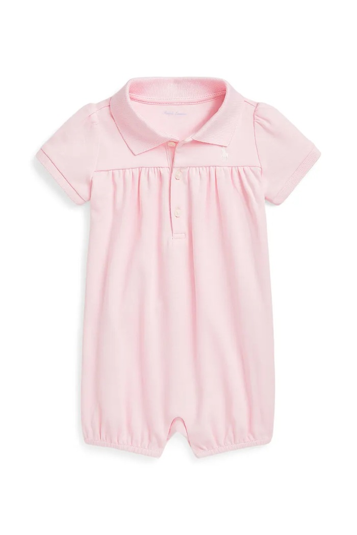 Βρεφικά βαμβακερά φορμάκια Polo Ralph Lauren ροζ 310734900026