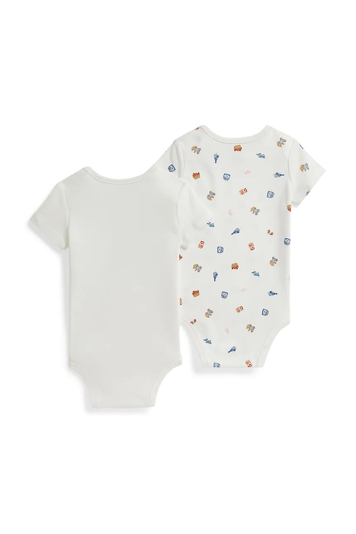 Bavlnené body pre bábätká Polo Ralph Lauren 2-pak 310A12847001 biela SS26