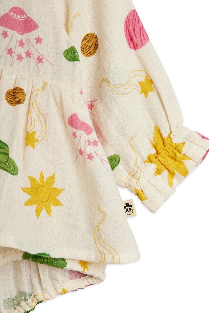 Bavlnené body pre bábätká Mini Rodini Space viacfarebná 26240116