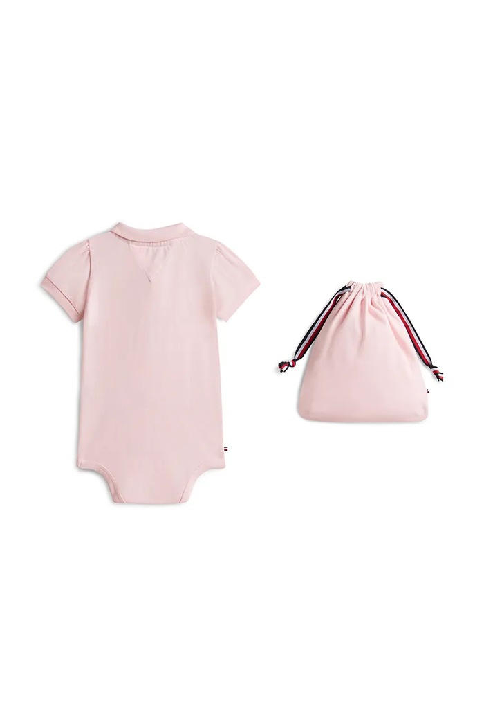 Tommy Hilfiger body detské bavlnené KN0KN02372.G.PPY2 ružová SS26