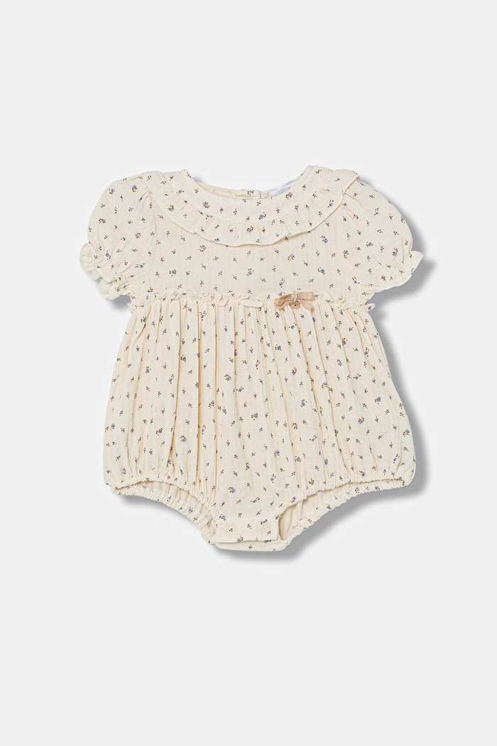Jamiks rampers in cotone neonato/a EDVINA beige EDVINA.org.Ram.JLI006.G