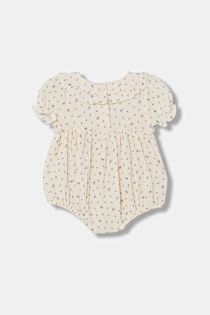 Jamiks rampers in cotone neonato/a EDVINA EDVINA.org.Ram.JLI006.G beige SS26