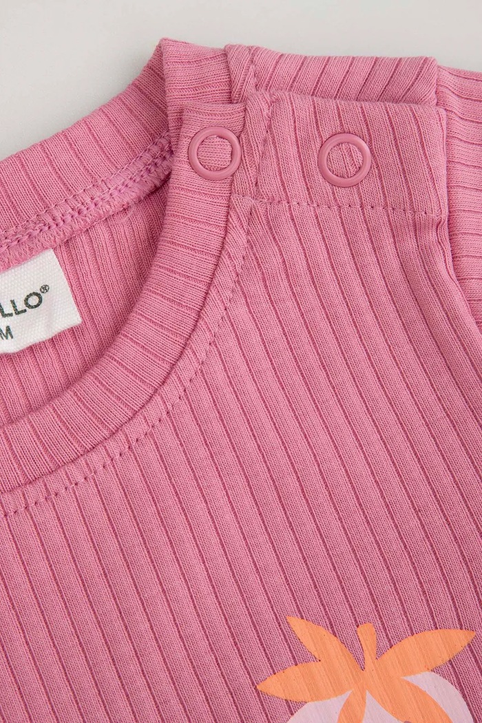 Dievča Body pre bábätká Coccodrillo WC6112202HGN ružová