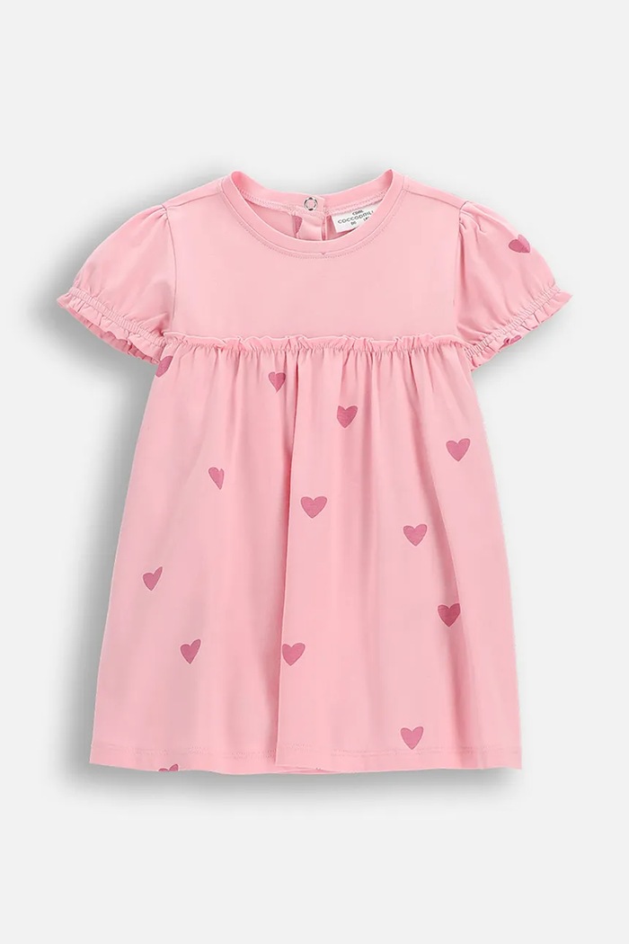Šaty pre bábätká Coccodrillo s elastanom ružová WC6129601HGN