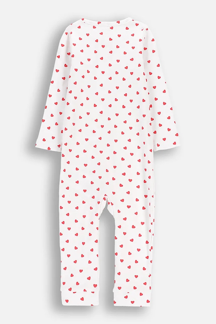 Coccodrillo salopetă din bumbac pentru bebeluși WC6404201PJS alb SS26