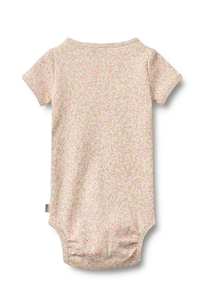 Wheat dojčenské bavlnené body 9127.138.GOTS ružová SS26