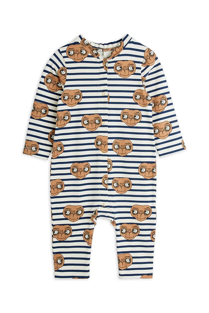 Бебешки ританки Mini Rodini E.T. 25840100 бял SS26