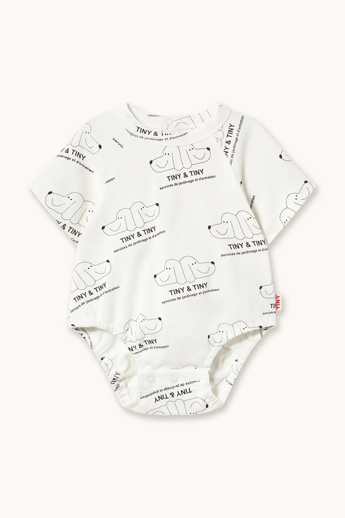 Bavlnené body pre bábätká Tinycottons TINY & TINY KNITTED BODY biela SS26.009