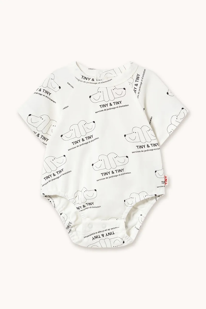 Bavlnené body pre bábätká Tinycottons TINY & TINY KNITTED BODY biela SS26.009
