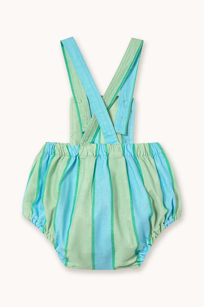 Φορμάκι μωρού Tinycottons RETRO STRIPES BODY SS26.248 πράσινο SS26