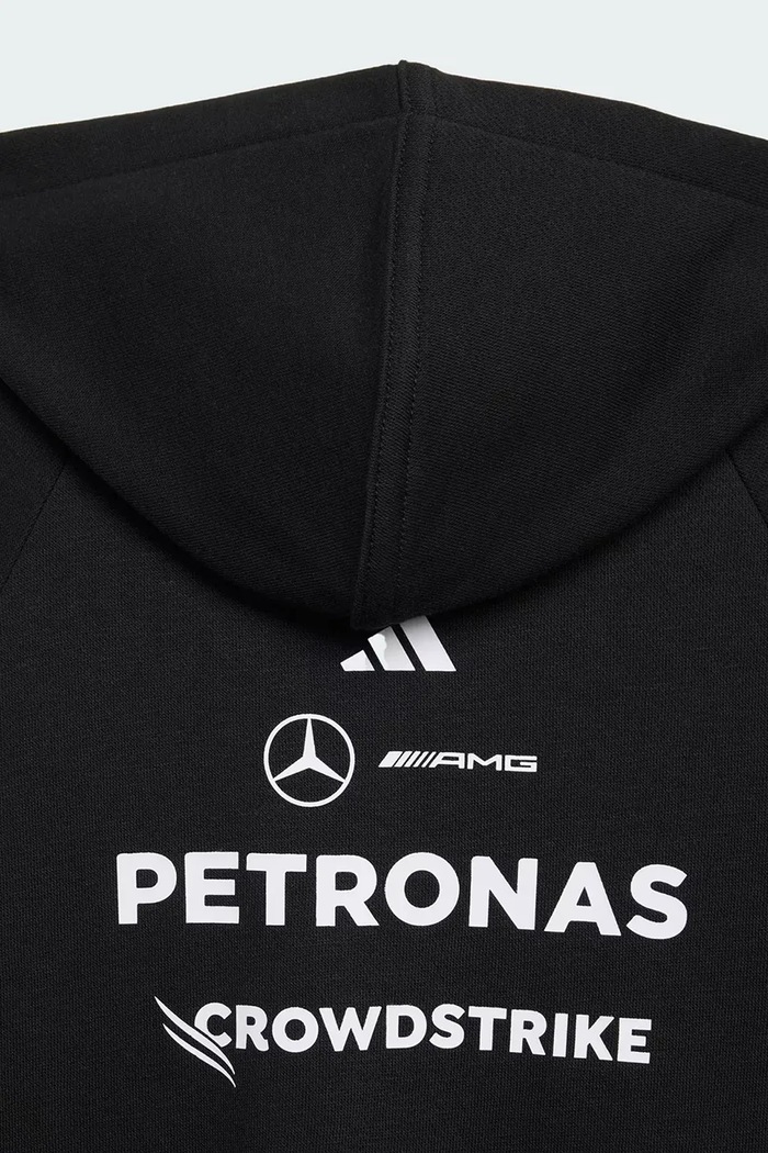 Chlapec adidas Performance dojčenský overal s kapucňou z bavlny MERCEDES KE5936 čierna