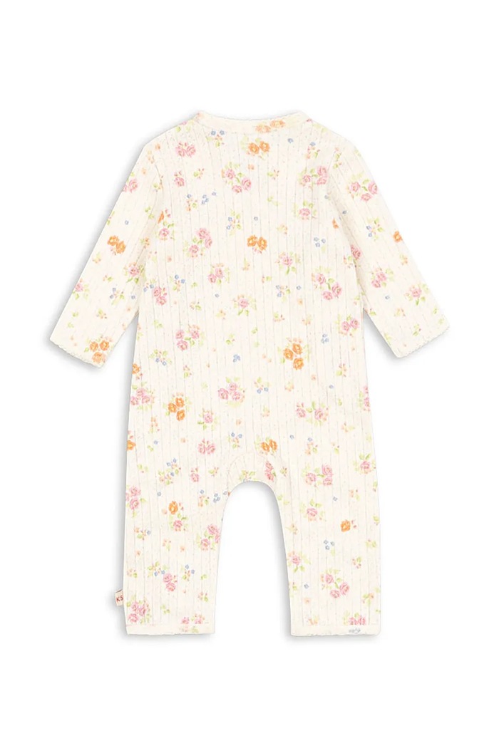 Detský bavlnený overal Konges Sløjd MINNIE NEWBORN ONESIE GOTS KS105004.PPY2 béžová SS26