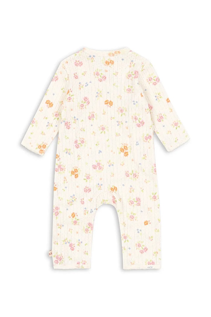 Detský bavlnený overal Konges Sløjd MINNIE NEWBORN ONESIE GOTS KS105004.PPY2 béžová SS26