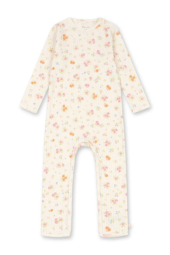 Detský bavlnený overal Konges Sløjd MINNIE ONESIE GOTS KS105005.PPY2 béžová SS26