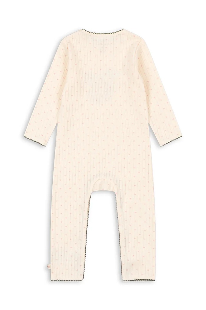 Detský bavlnený overal Konges Sløjd MINNIE ONESIE GOTS KS105005.PPY2 béžová SS26