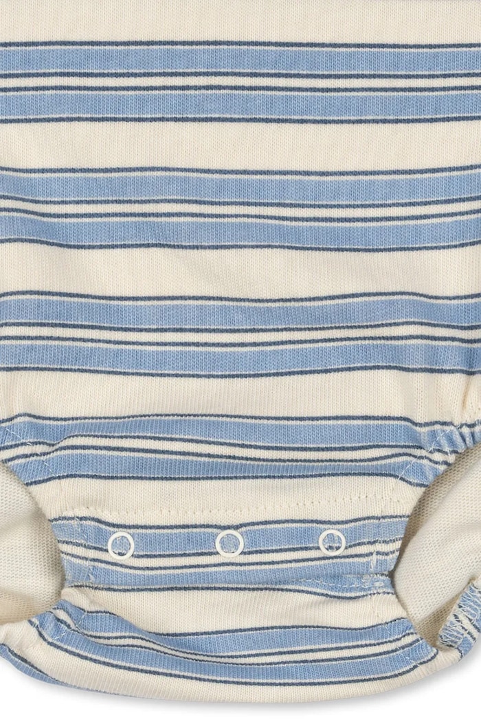 Bavlnené body pre bábätká Konges Sløjd SPOTTY ROMPER GOTS KS105089.PPY2 modrá