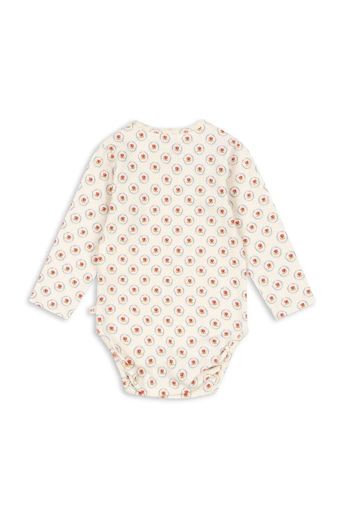 Konges Sløjd body niemowlęce BASIC LS BODY GOTS KS104673.PPY2 beżowy SS26
