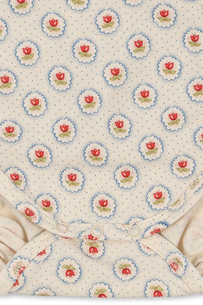 Konges Sløjd body niemowlęce BASIC LS NEWBORN BODY GOTS KS104674.PPY2 beżowy