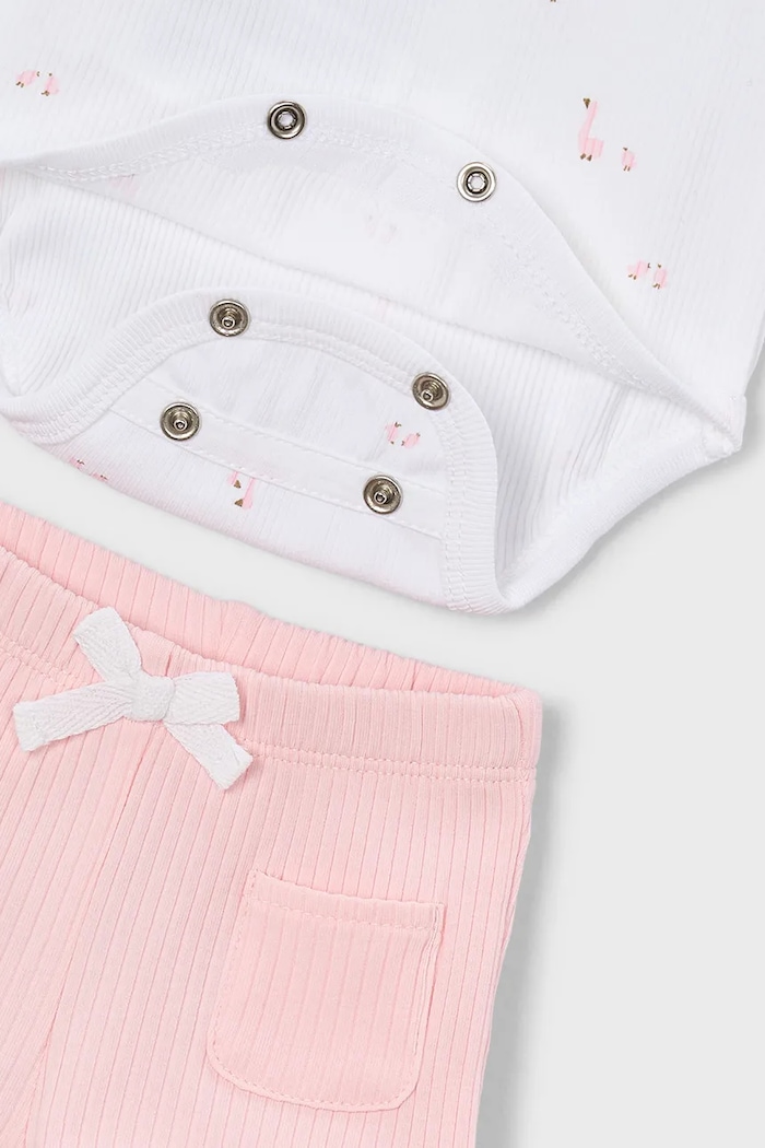 Mayoral Newborn body niemowlęce 2-pack różowy 1630.1A.Newborn.PPY2