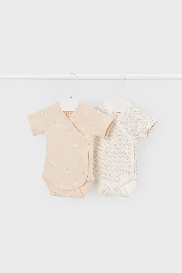 Body pre bábätká Mayoral Newborn 2-pak béžová 1725.1A.Newborn.PPY2
