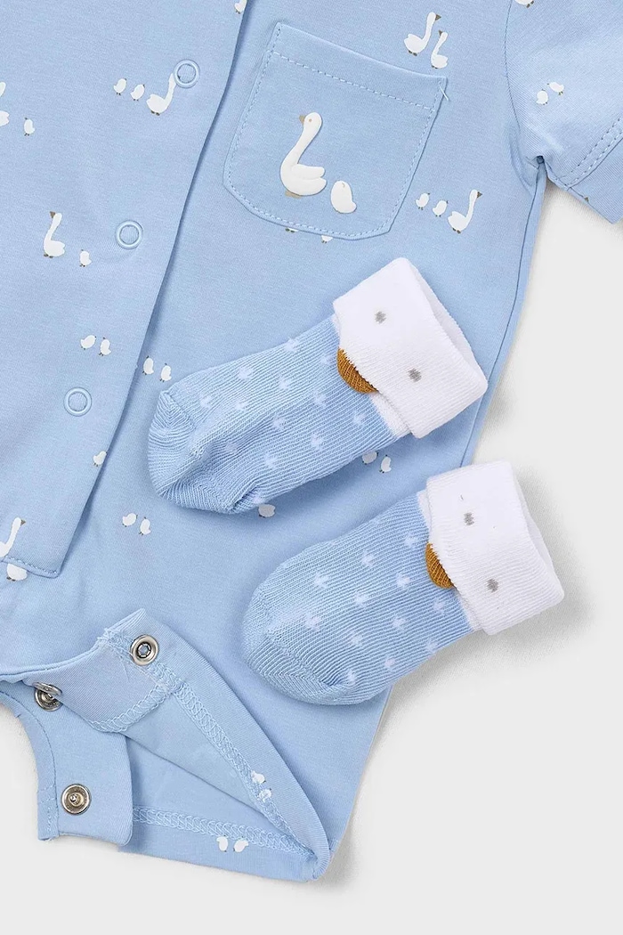 Băieți Mayoral Newborn rampe pentru copii 1727.1A.Newborn.PPY2 albastru