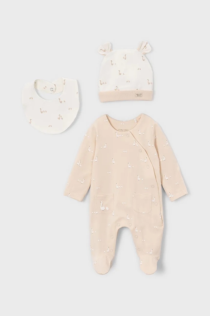 Mayoral Newborn śpioszki niemowlęce beżowy 1728.1A.Newborn.PPY2