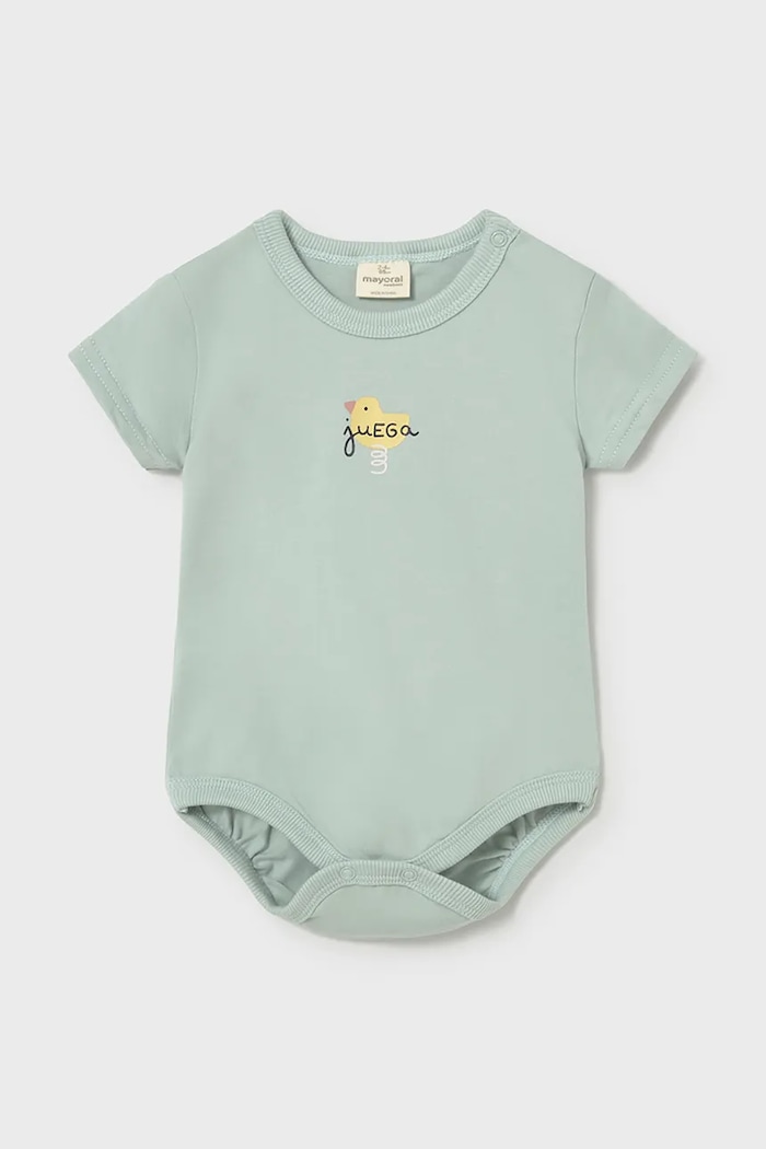 Дитяче бавовняне боді Mayoral Newborn 2-pack 1739.2A.Newborn.PPY2 бірюзовий SS26