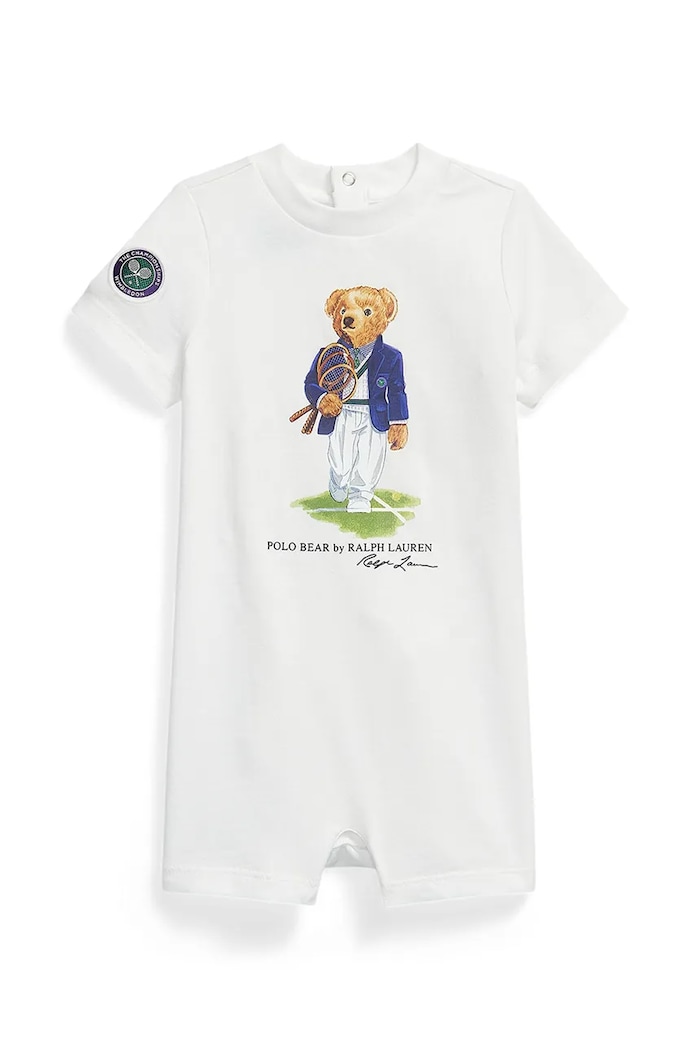 Polo Ralph Lauren rampers dziecięcy bawełniany biały 320B17720001