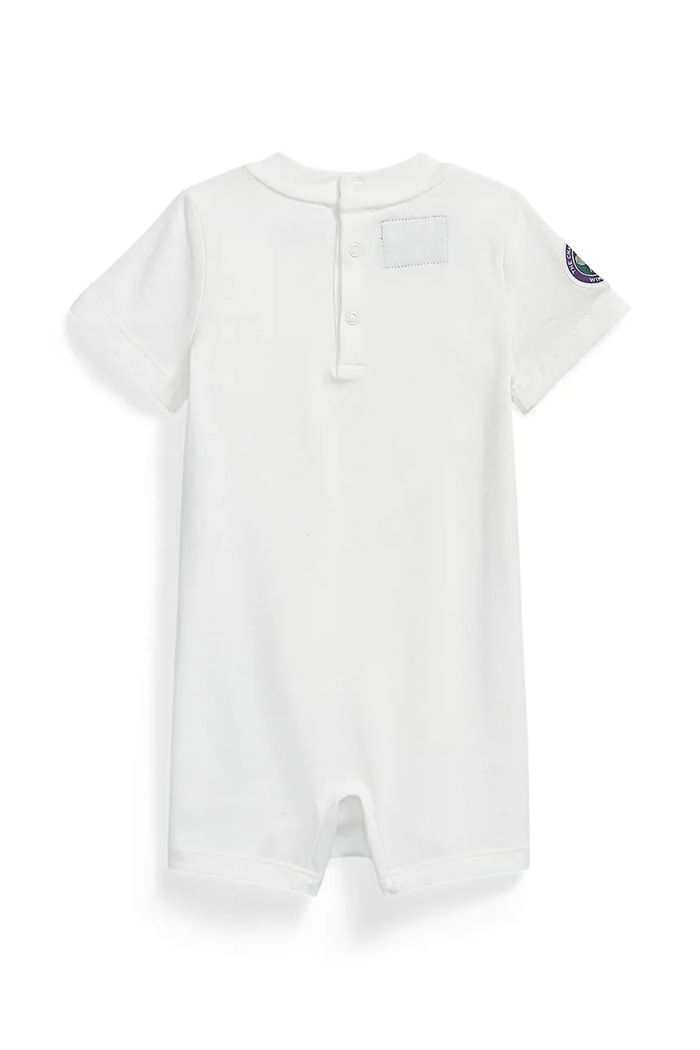 Polo Ralph Lauren rampers dziecięcy bawełniany 320B17720001 biały SS26