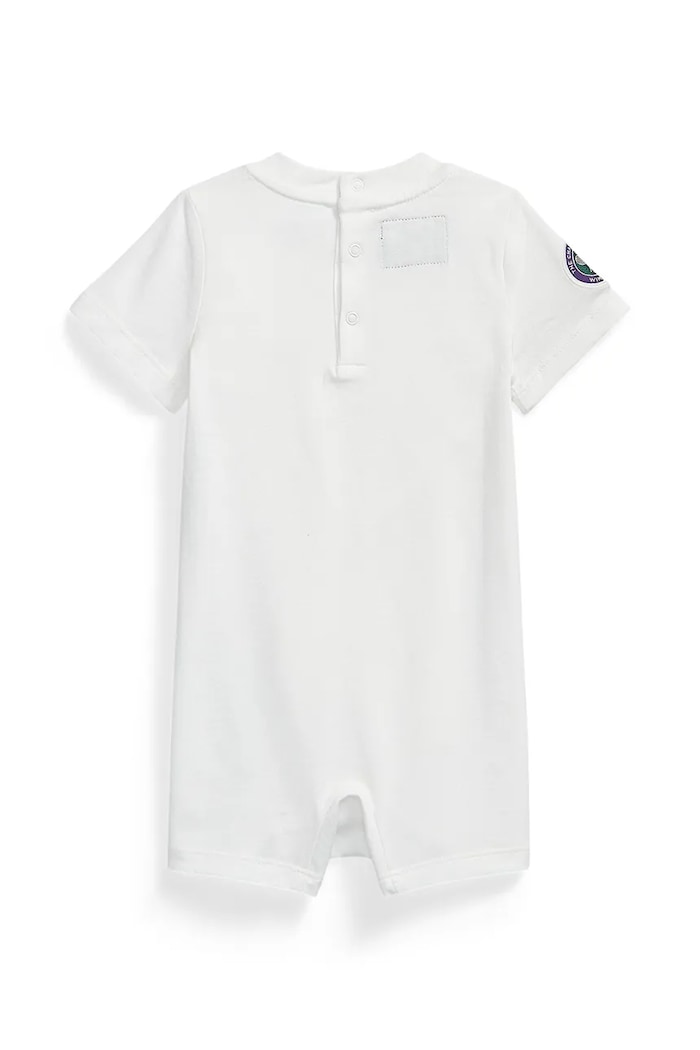 Polo Ralph Lauren rampers dziecięcy bawełniany 320B17720001 biały SS26