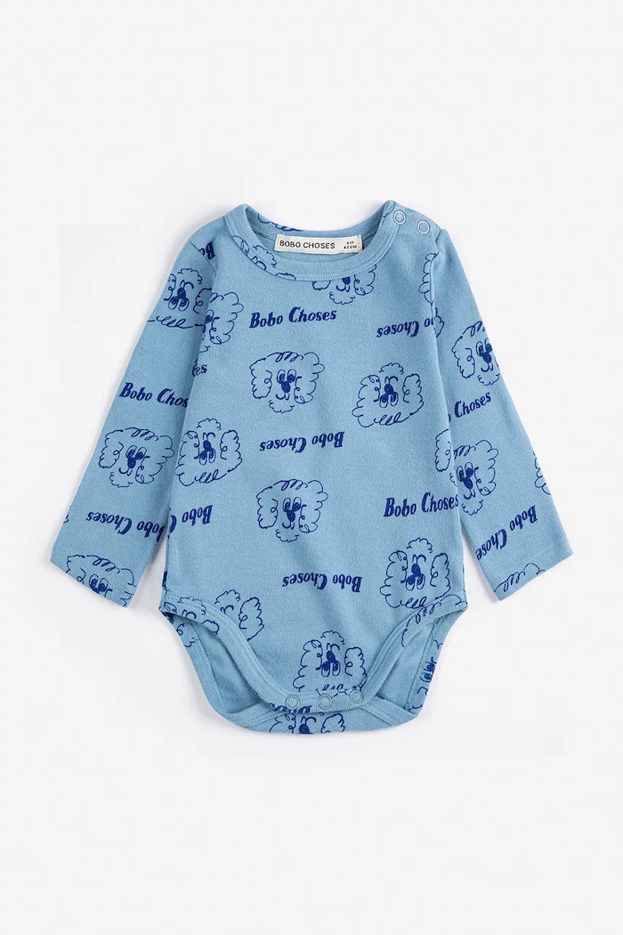Body pre bábätká Bobo Choses Pickles The Dog modrá 126AB001