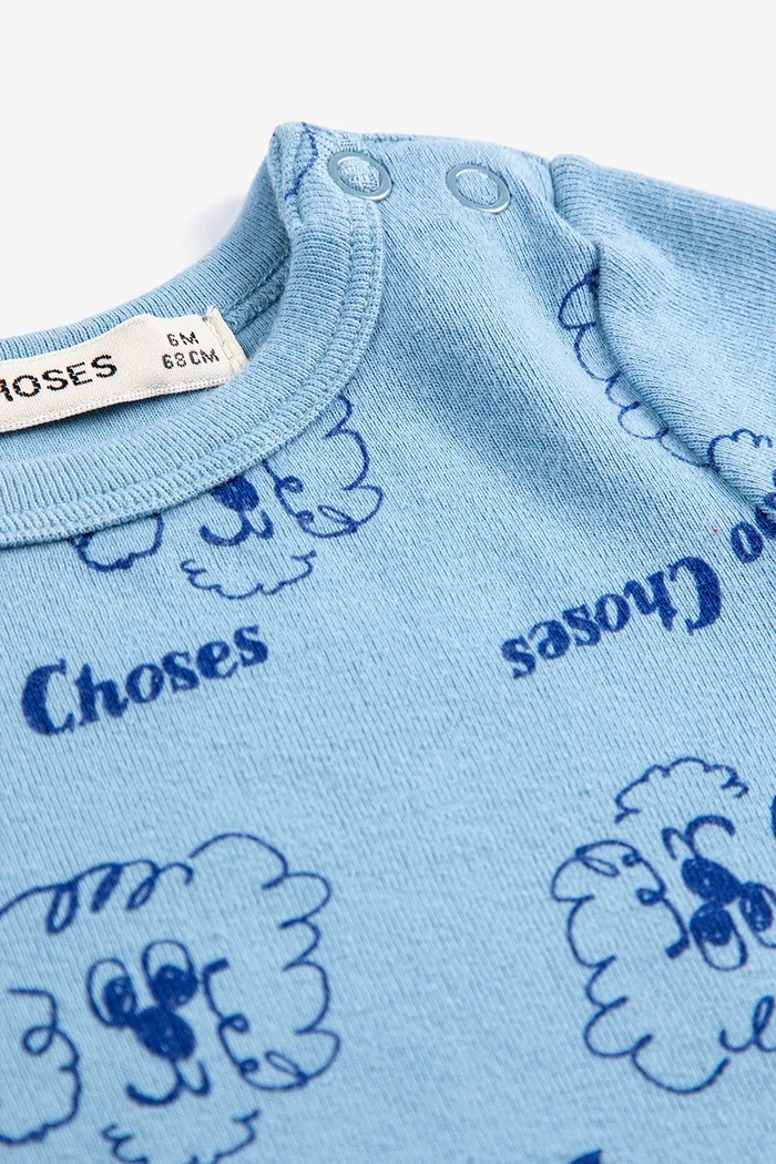 Body pre bábätká Bobo Choses Pickles The Dog 126AB001 modrá SS26