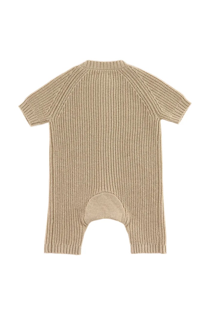 Chlapec Detské overaly s prímesou vlny Donsje Dantje Jumpsuit Bear 3047301 béžová